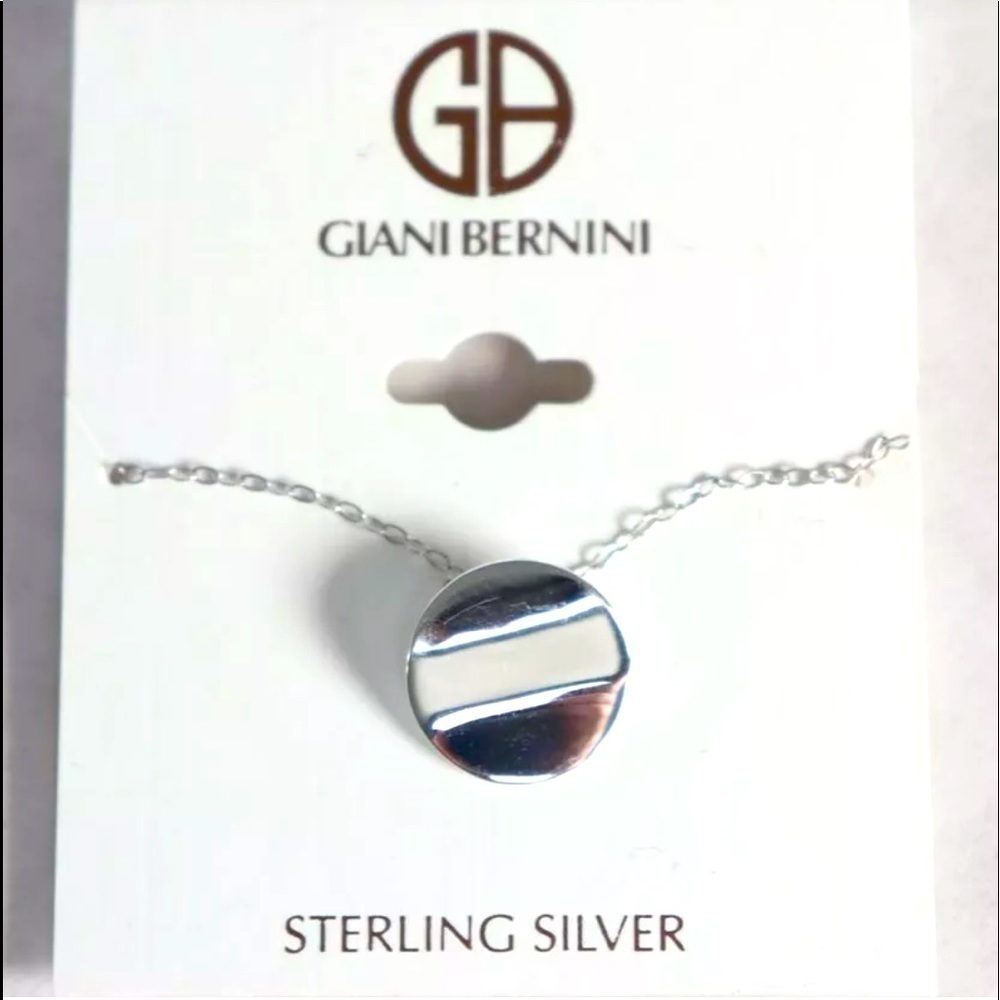 Giani Bernini Sterling Silver Round Pendant Necklace